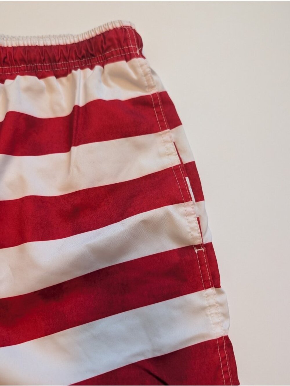 Old Navy American Flag 7" Inseam Swim Trunks Men's Sz Small Red White Blue - Picture 3 of 8